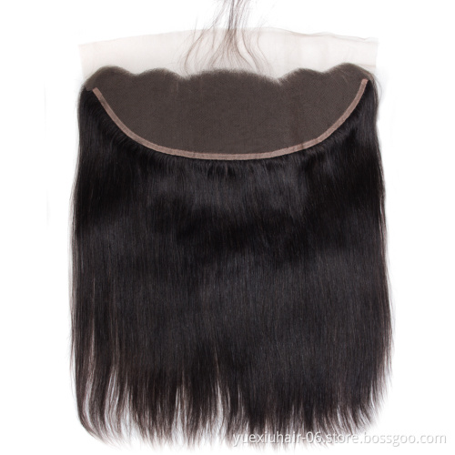 10A HD Film Swiss Lace Frontal Straight human hair 13x4  HD Lace Frontal